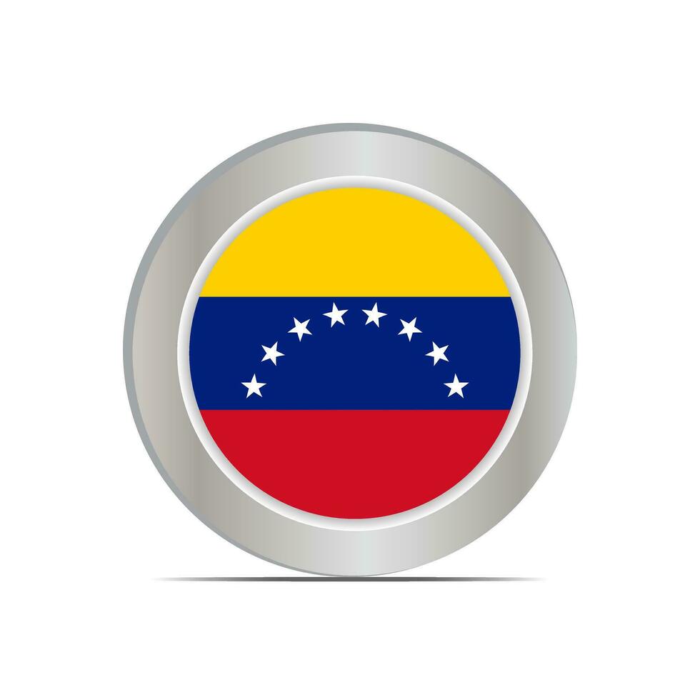 de nationell flagga av venezuela är isolerat i officiell färger. vektor