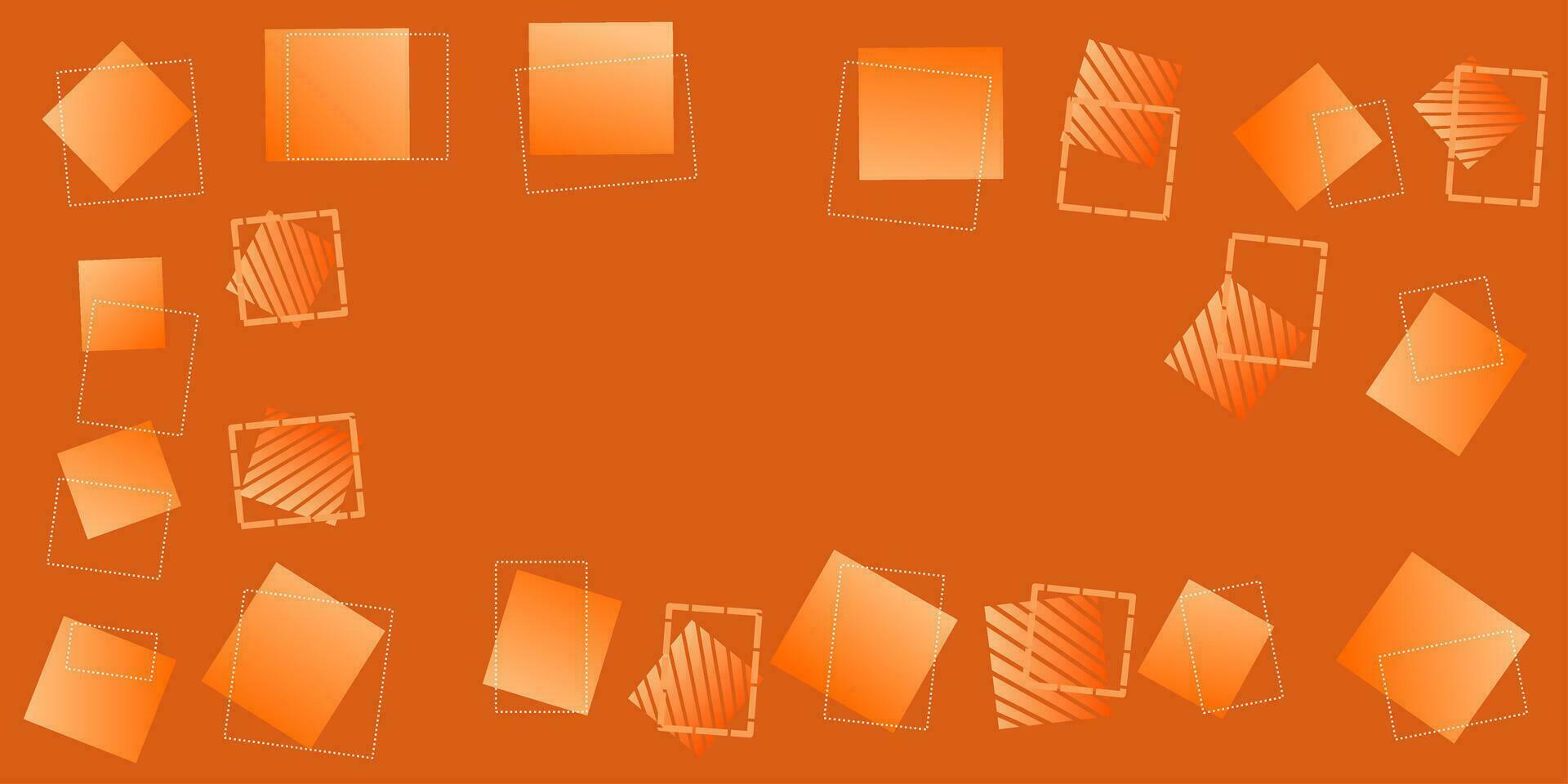 orange abstrakt bakgrund illustration, med lutning fyrkant mönster. vektor