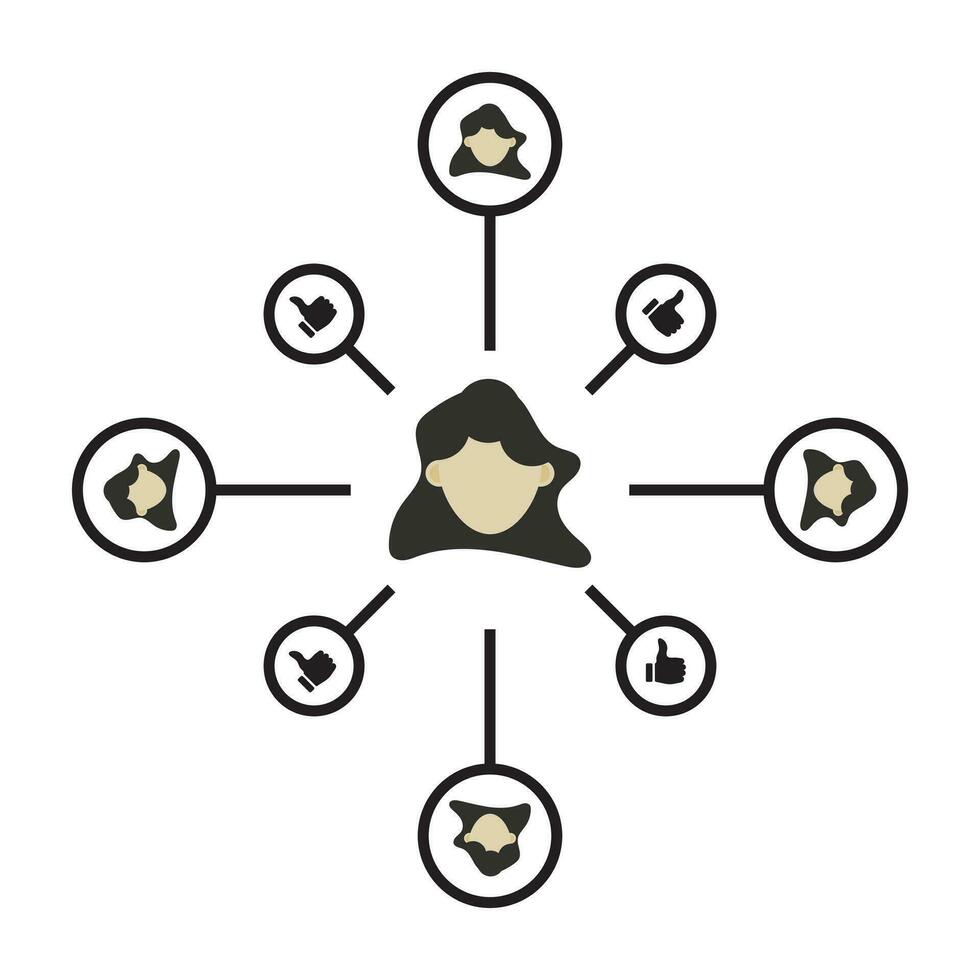 person förbindelse ikon , partnerskap nätverk tecken, relation symbol för appar eller hemsida. vektor