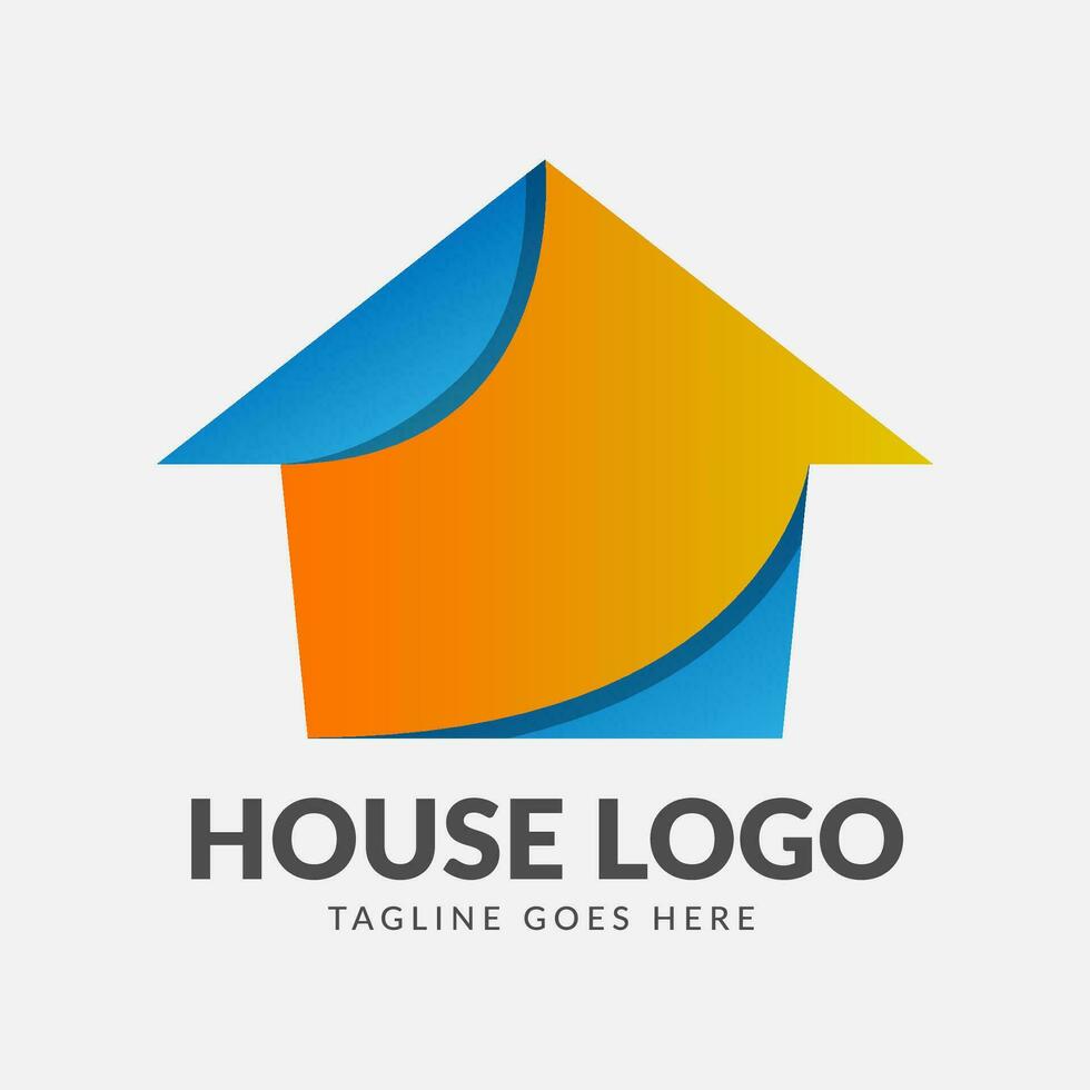 modern hus vektor logotyp design