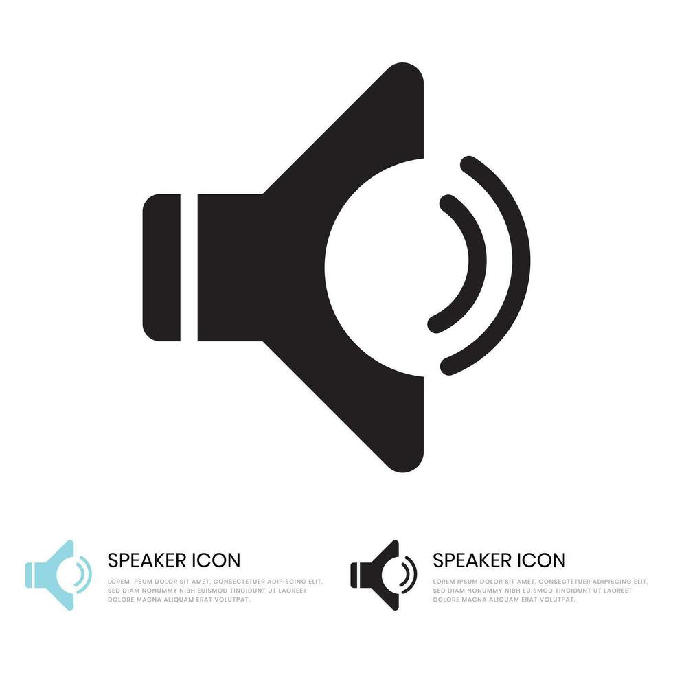 audio högtalare volym ikon för appar och webbplatser vektor