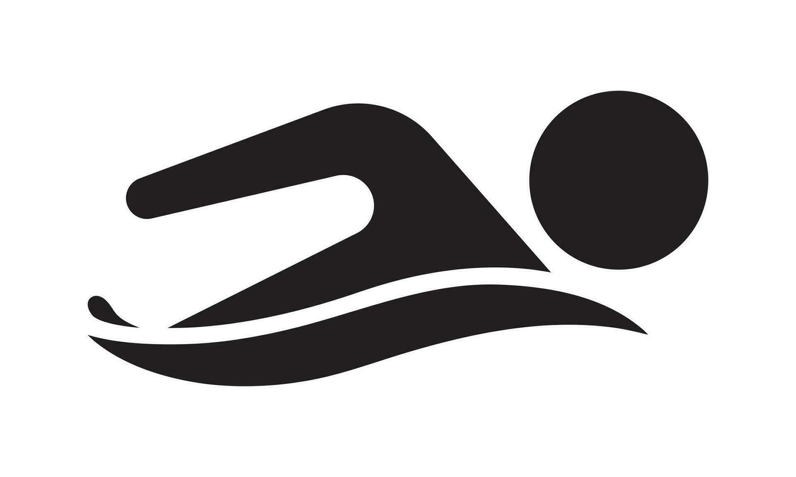 simma logotyp för Ansökan eller hemsida. simning mästerskap ikon. vektor