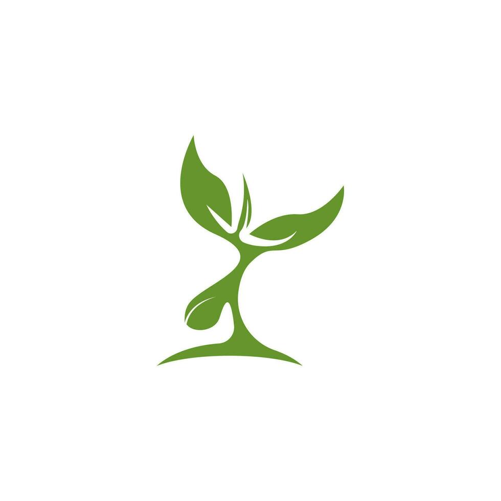 Saat Natur Logo Vektor Vorlage Illustration