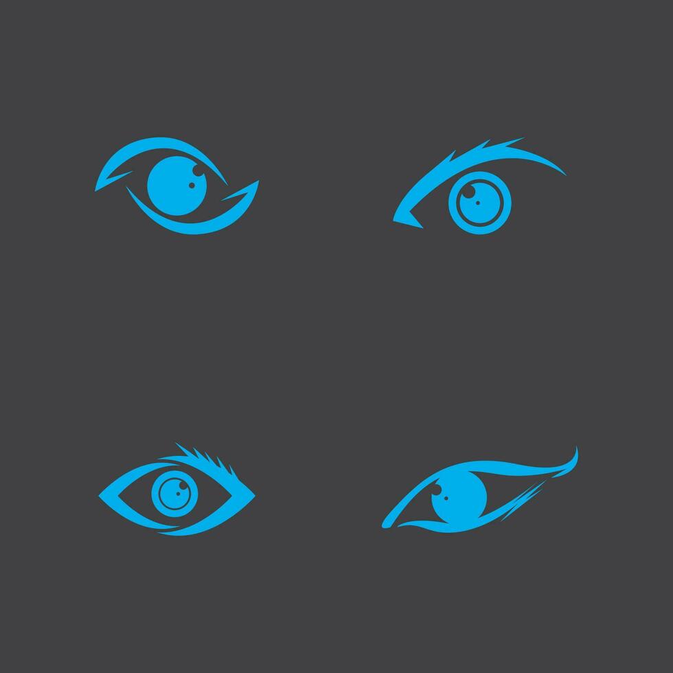 Auge Pflege Gesundheit Logo Vektor Vorlage