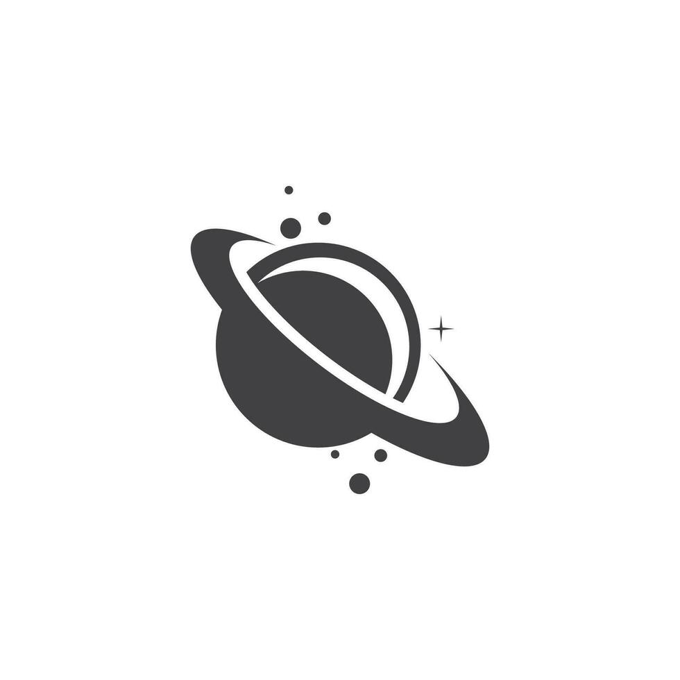 en saturn planet symbol vektor illustration