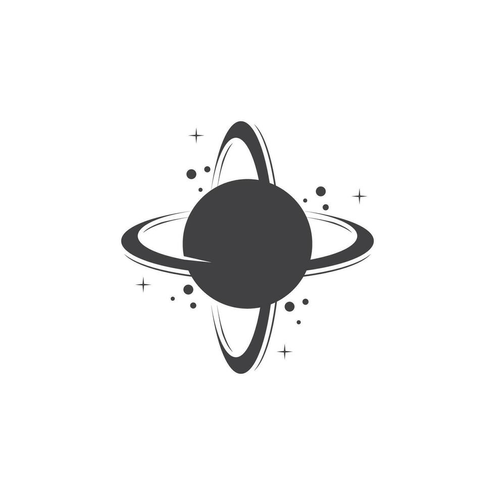 ein Saturn Planet Symbol Vektor Illustration