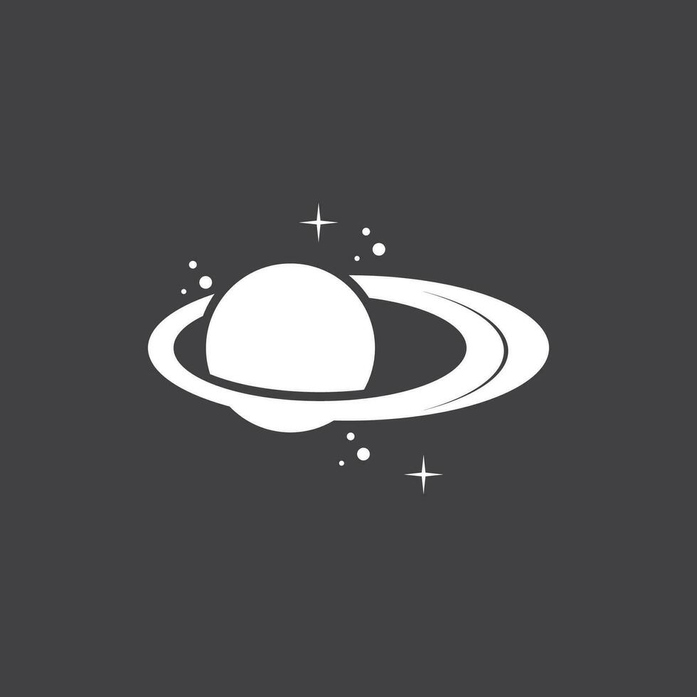 ein Saturn Planet Symbol Vektor Illustration