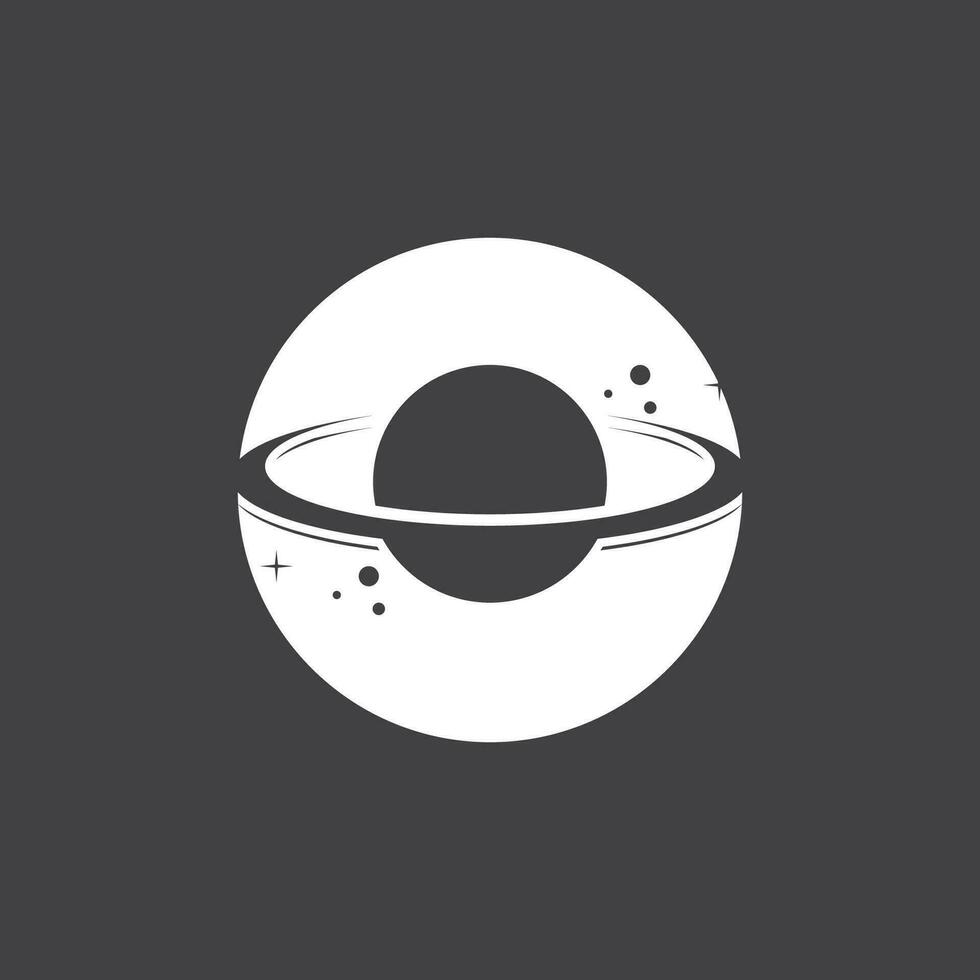 en saturn planet symbol vektor illustration