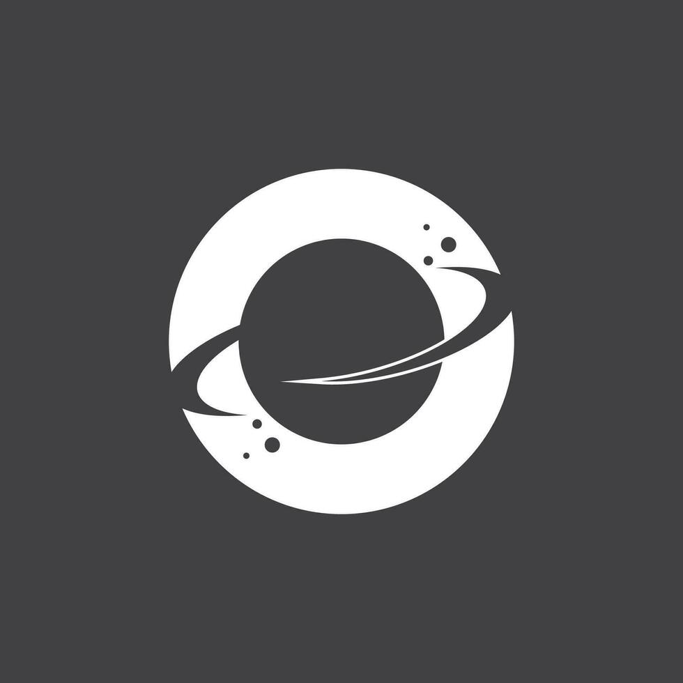 ein Saturn Planet Symbol Vektor Illustration