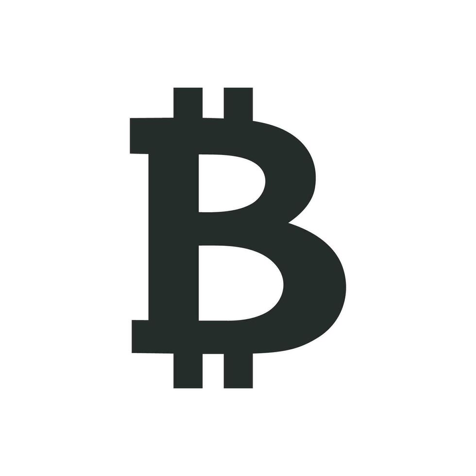Bitcoin Währung Symbol Grafik Vektor Illustration