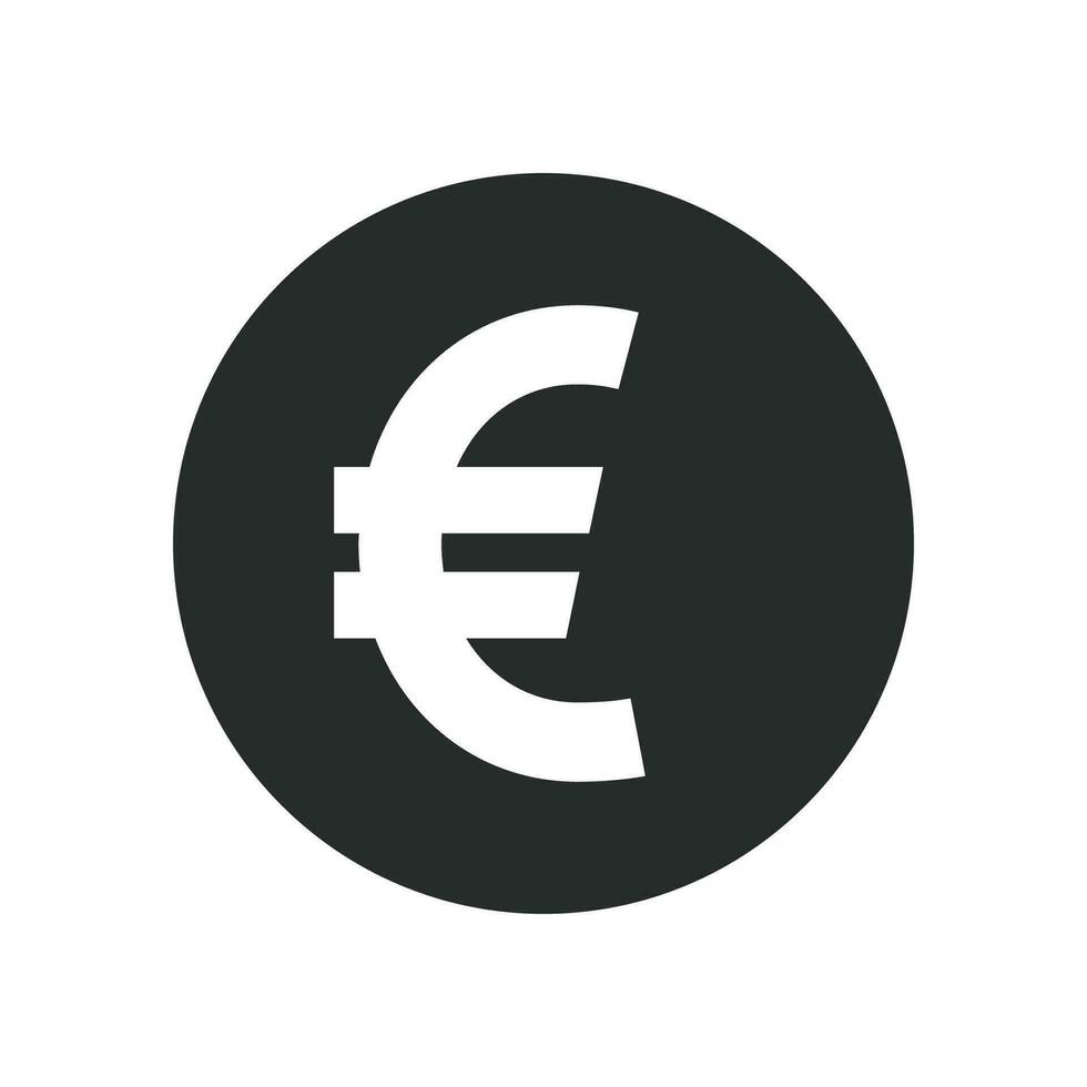 Euro Währung Symbol Grafik Vektor Illustration