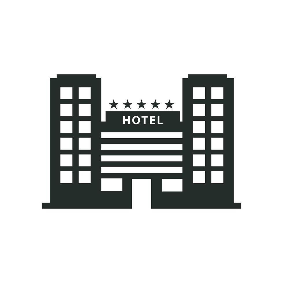 Hotel Symbol Grafik Vektor Design Illustration