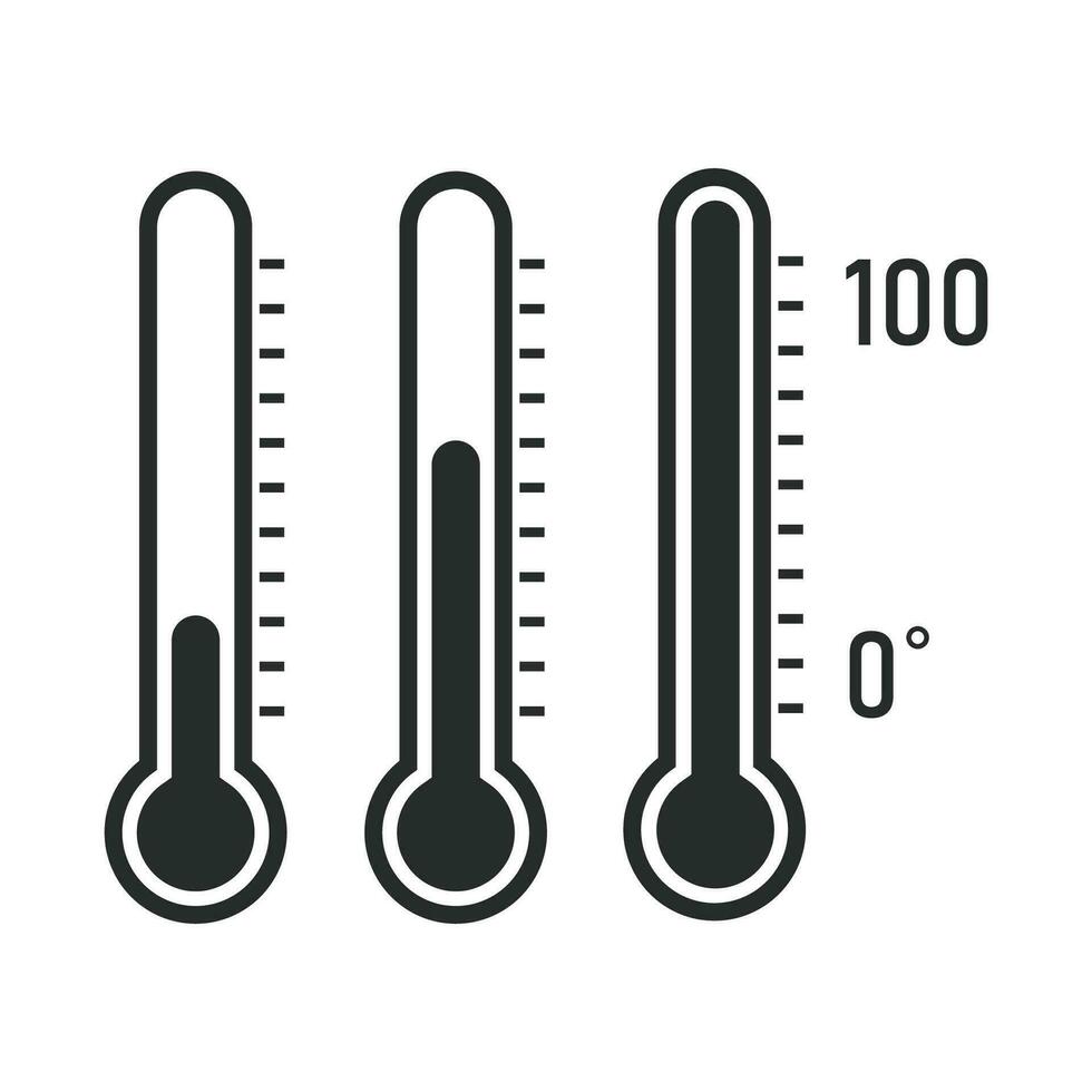 termometer ikon grafisk vektor design illustration