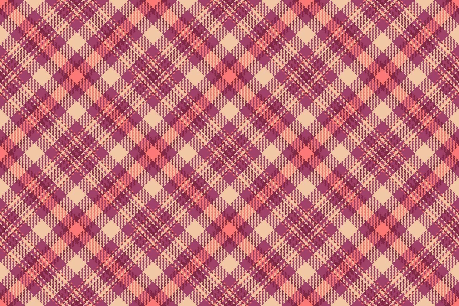 Tartan Muster Stoff von nahtlos prüfen Textur mit ein Textil- Hintergrund Plaid Vektor. vektor