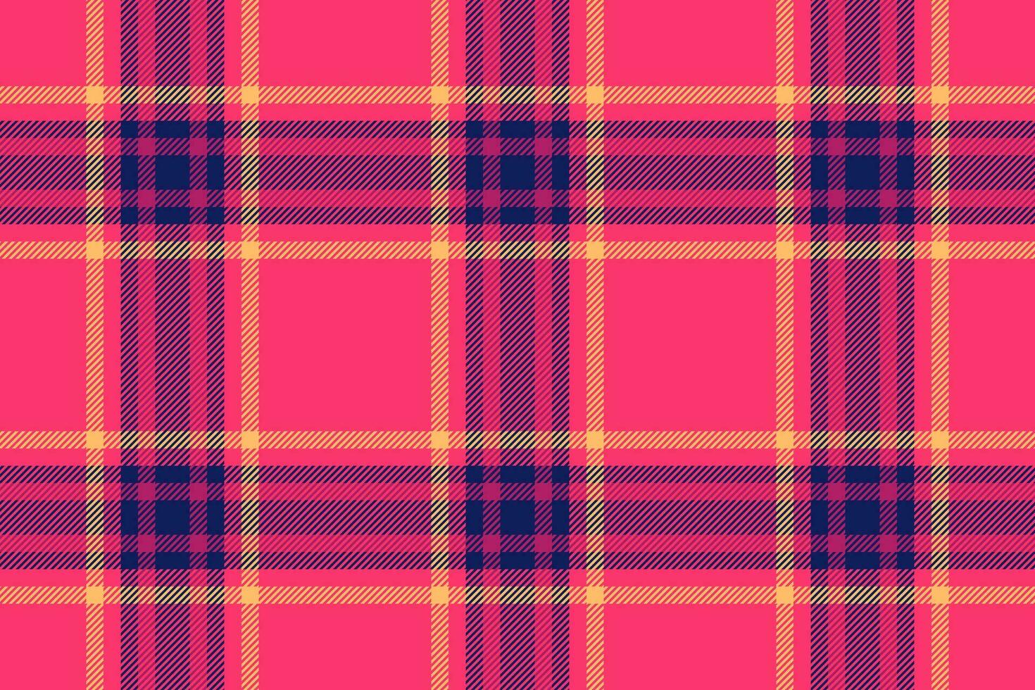 Tartan prüfen Textur von Vektor Muster nahtlos mit ein Plaid Stoff Textil- Hintergrund.