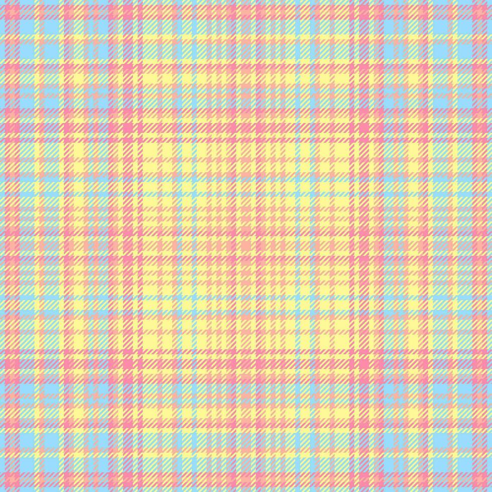 Muster nahtlos Textur von Plaid Hintergrund Vektor mit ein Stoff prüfen Tartan Textil.