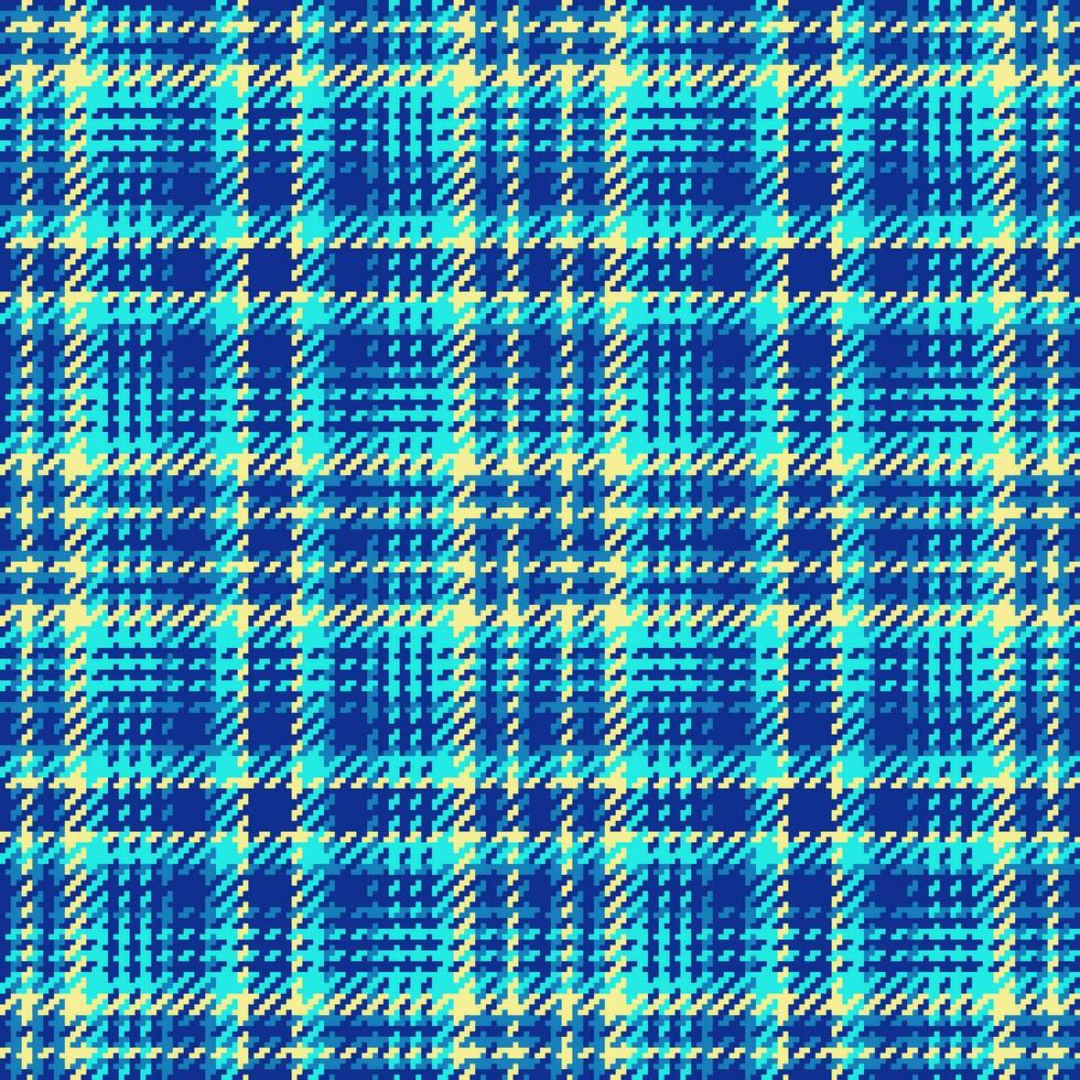 Hintergrund Stoff prüfen von Textur Muster Textil- mit ein Tartan Plaid Vektor nahtlos.