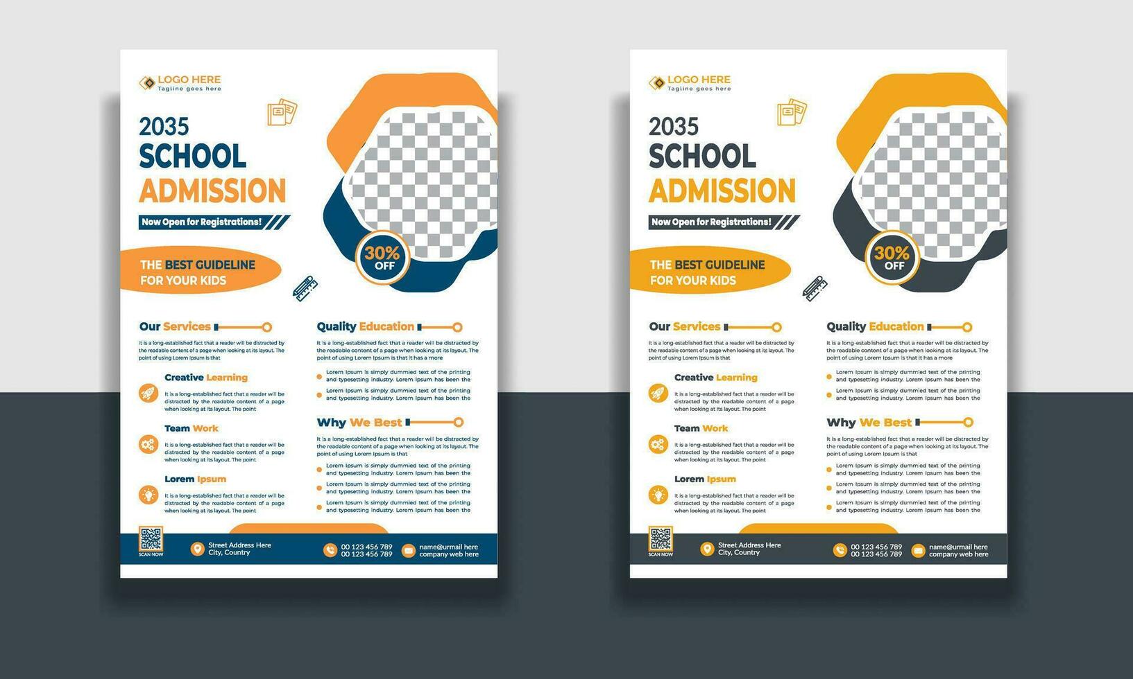 Kinder Bildung Flyer Vorlage, Eintritt Flyer Vorlage, Broschüre Layout Schule Eintritt öffnen Flyer Design Vorlage Vektor Bildung Poster, Kinder zurück zu Schule Bildung Flyer.