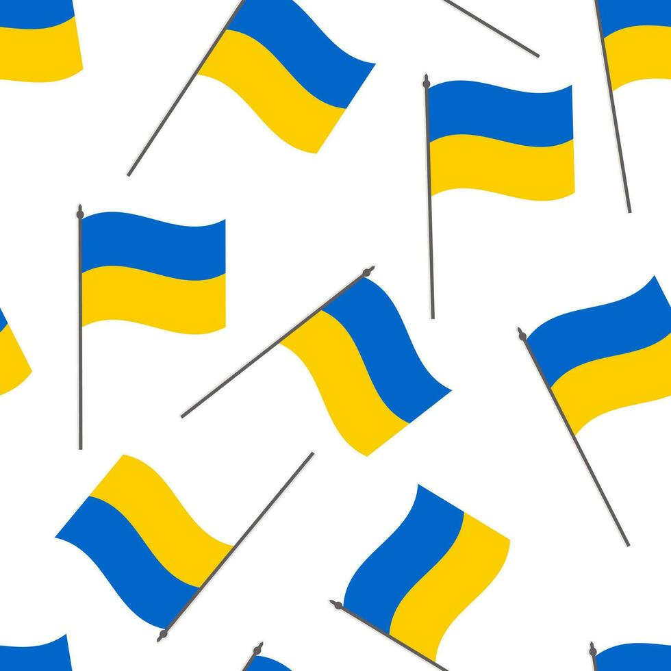 das ukrainisch Flagge ist Gelb mit Blau. nahtlos Muster zum Textil- und Papier Produkte. Vektor. vektor