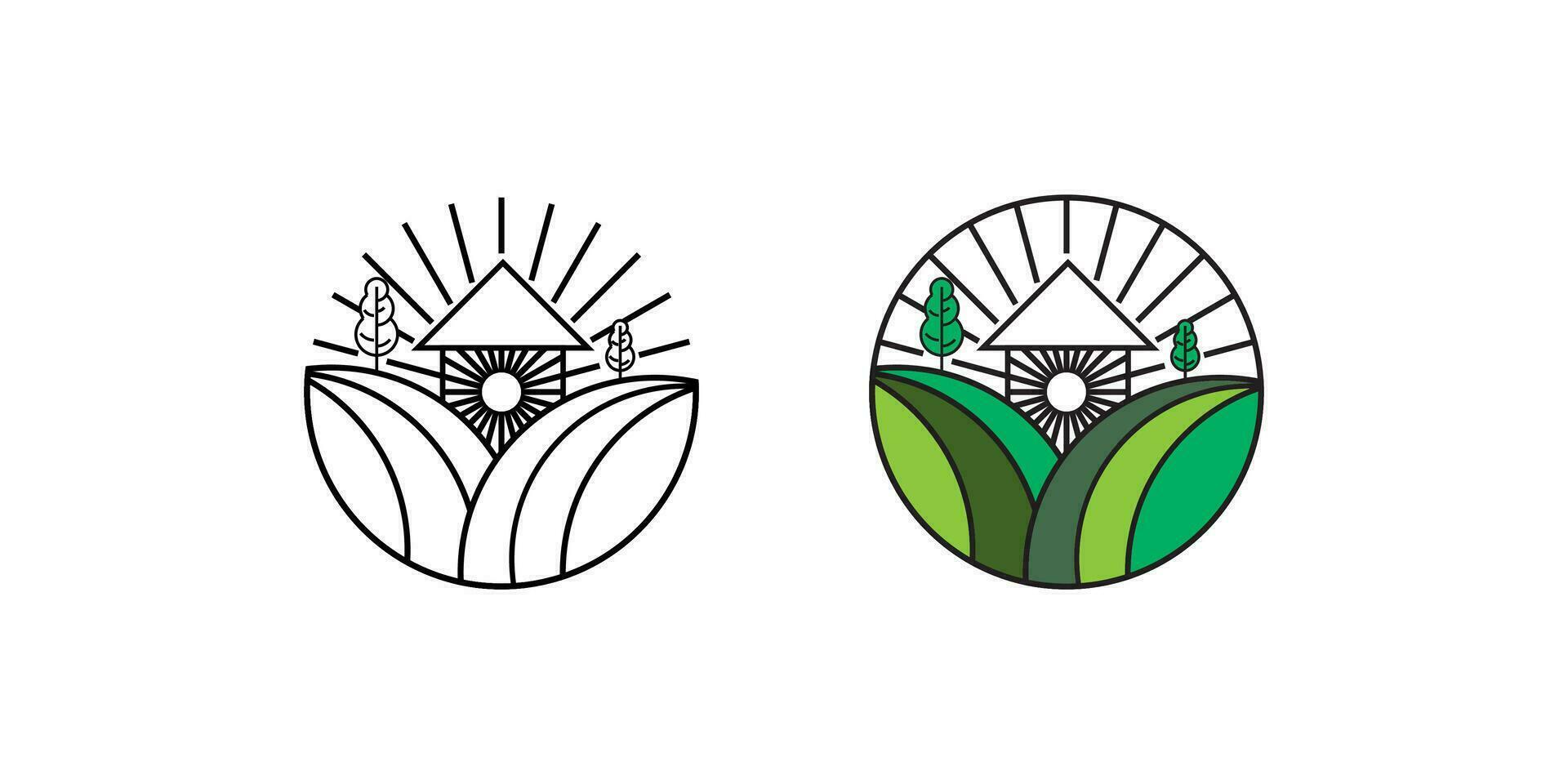 bondens marknadsföra baner. lokal- jordbruk. eko, färsk Produkter, auktoriserad logotyp märken för organisk jordbruk, mat butiker, friska färsk Produkter. design illustration av jordbruks bakgrund vektor