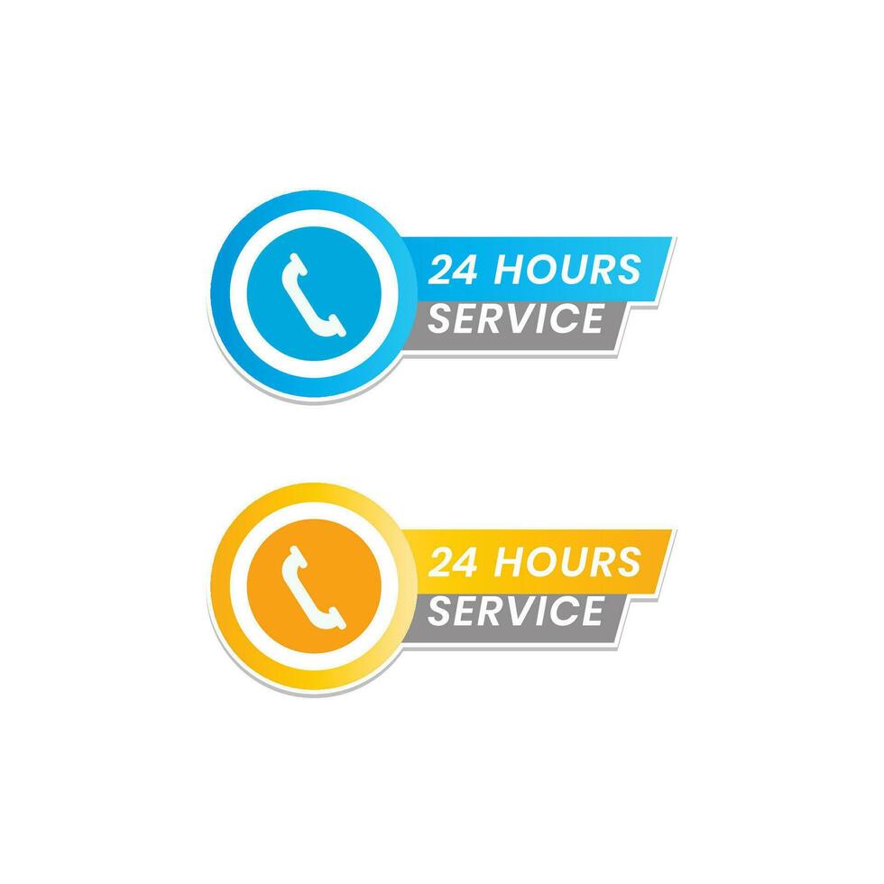 24-Stunden-Service vektor