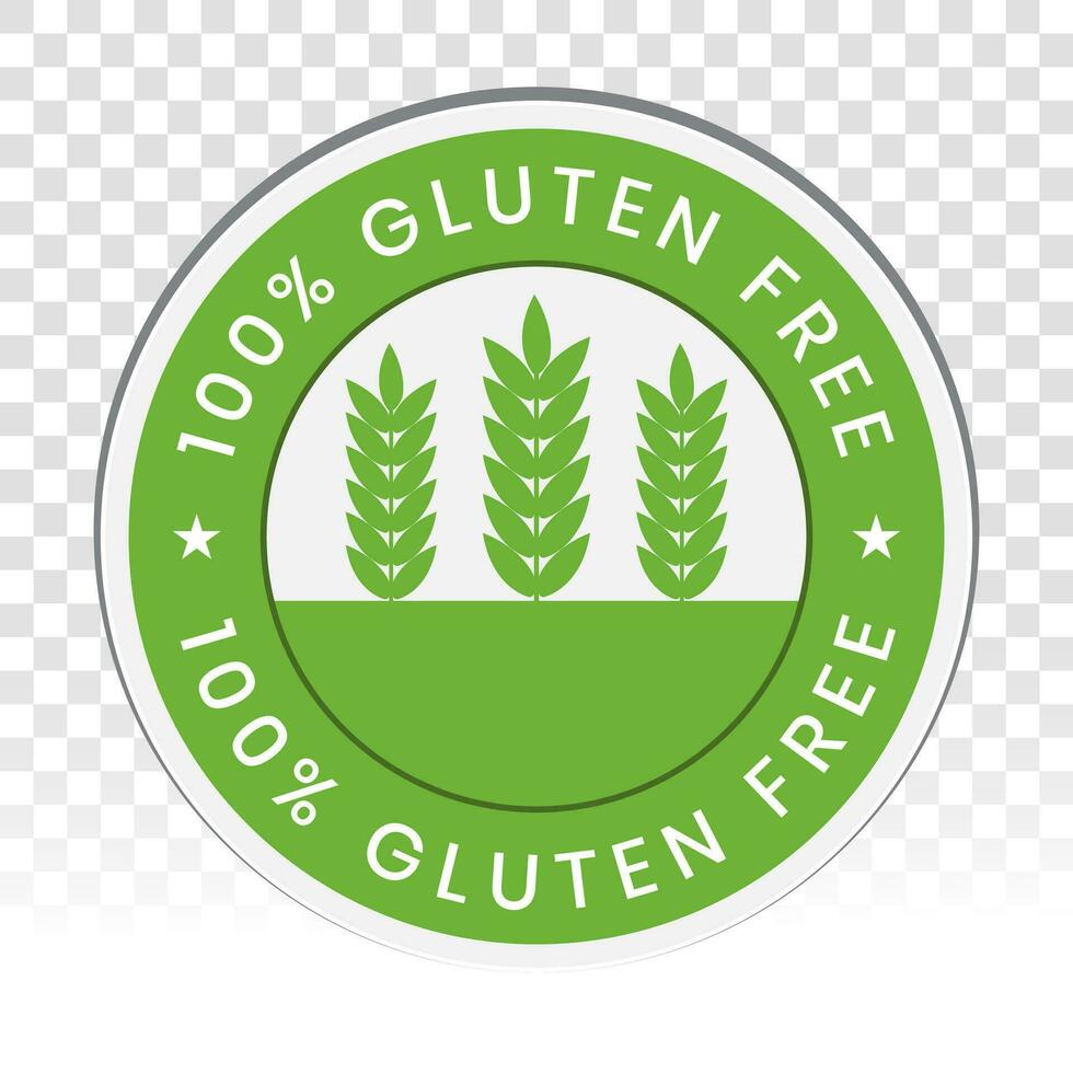 Ohne Gluten Symbol oder Gluten kostenlos Essen Etikette zum Aufkleber oder Briefmarke Ihre Produkt . vektor