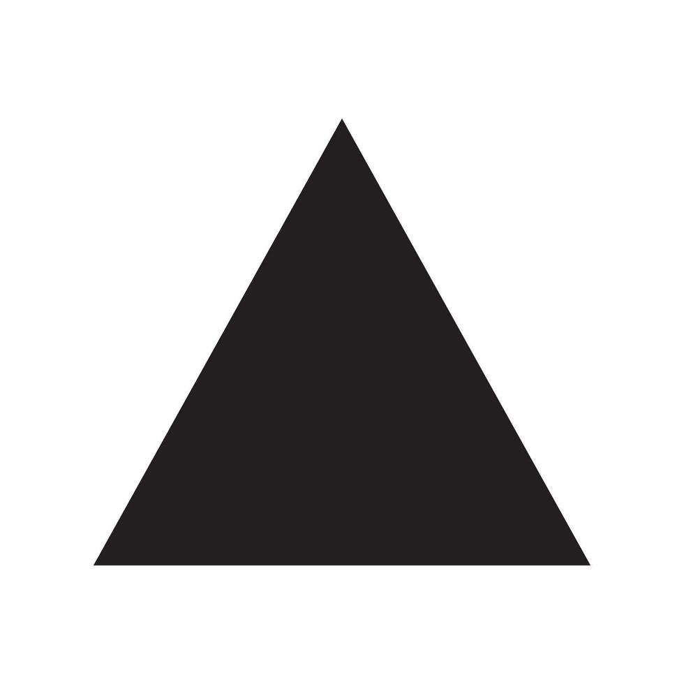 upp pil triangel eller pyramid linje konst vektor ikon för appar och webbplatser.