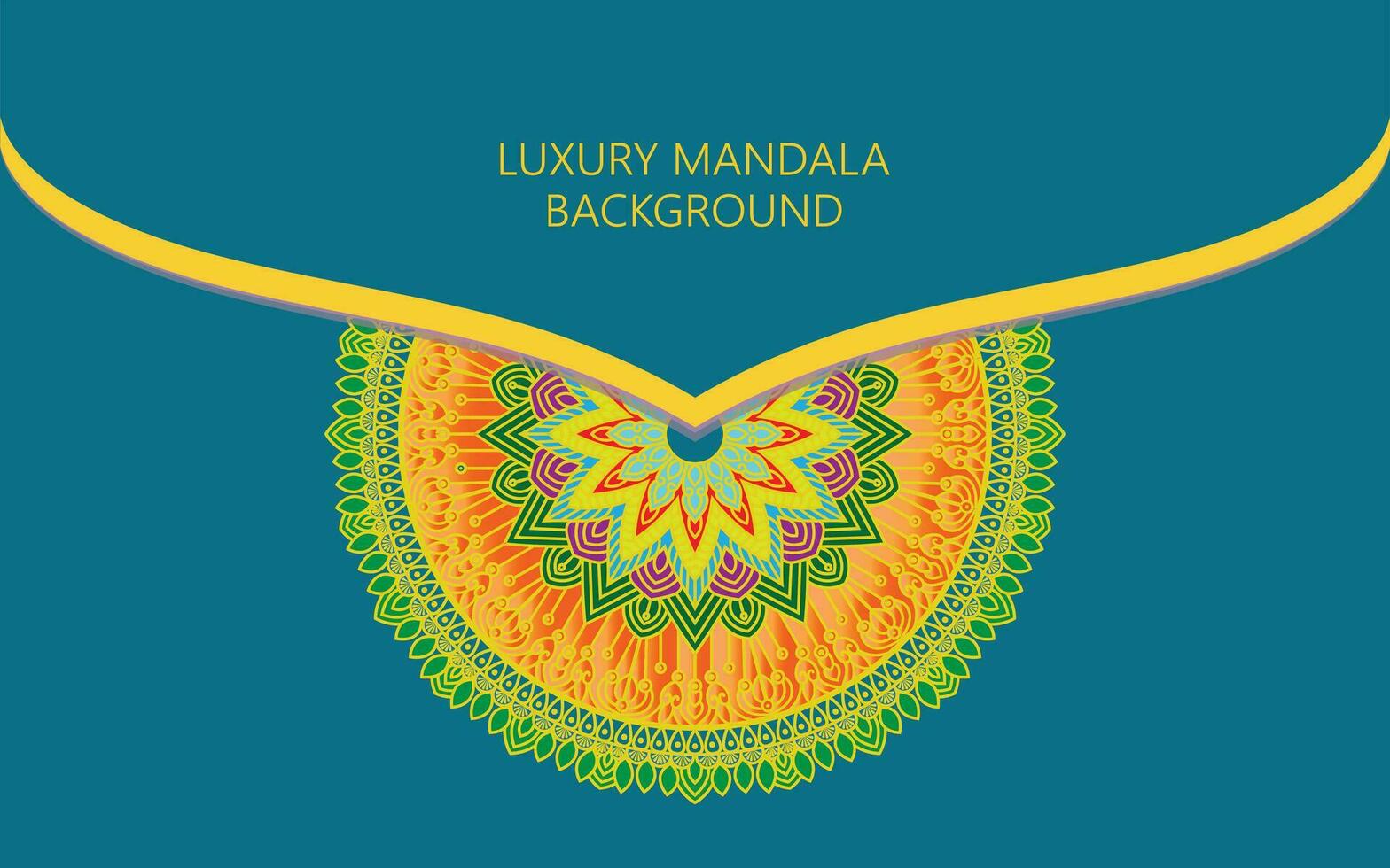 Luxus Mandala Design Vektor Hintergrund