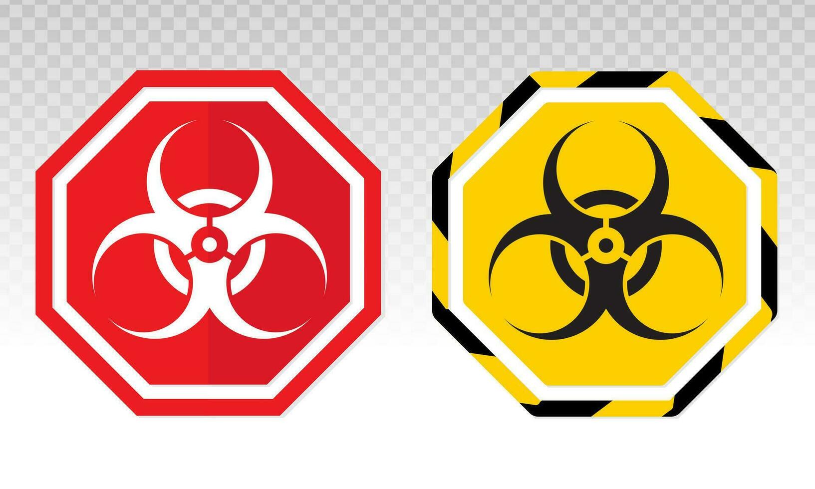 biohazard eller biologisk fara varning tecken eller symbol platt vektor ikon för appar och webbplatser