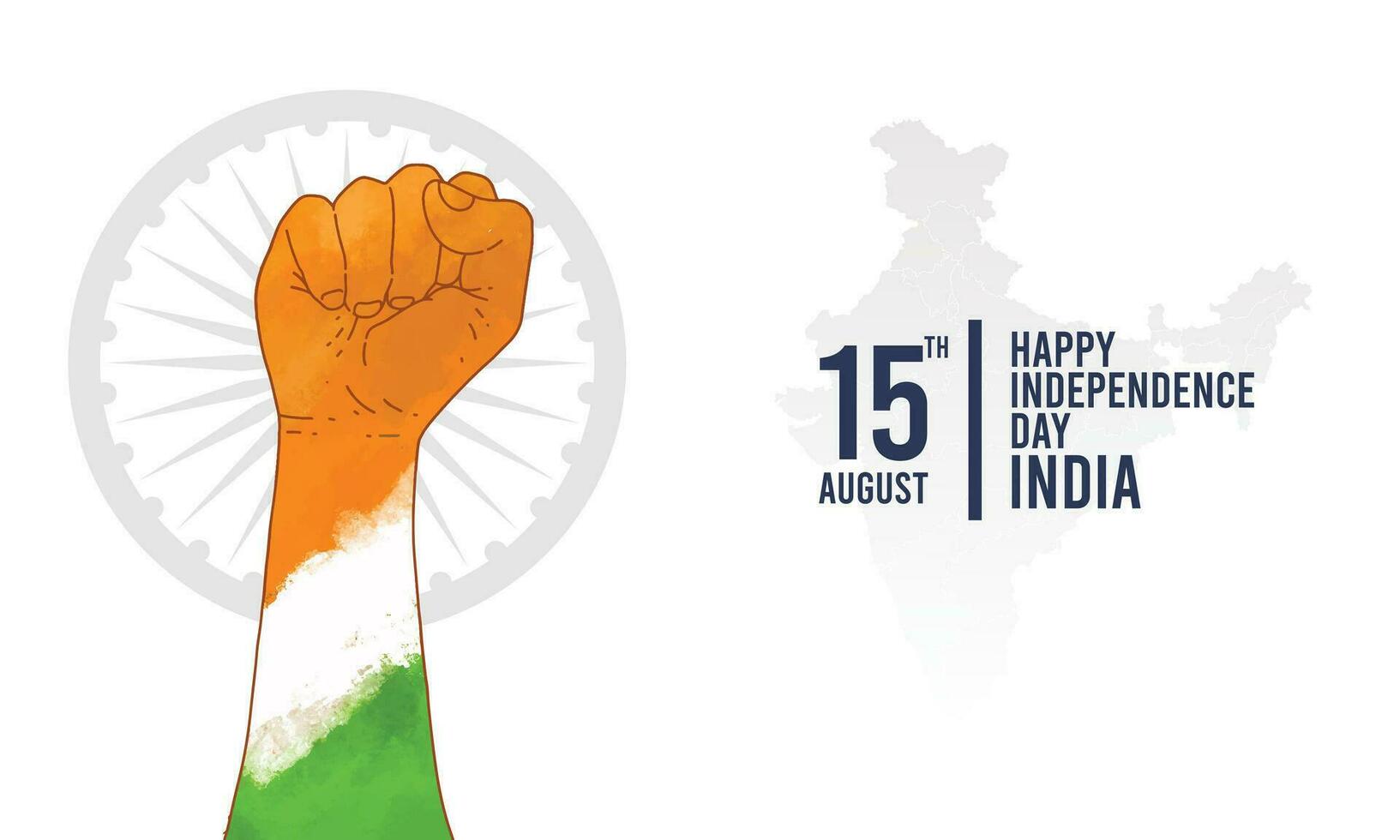 Indien Unabhängigkeit Tag Vektor Hintergrund
