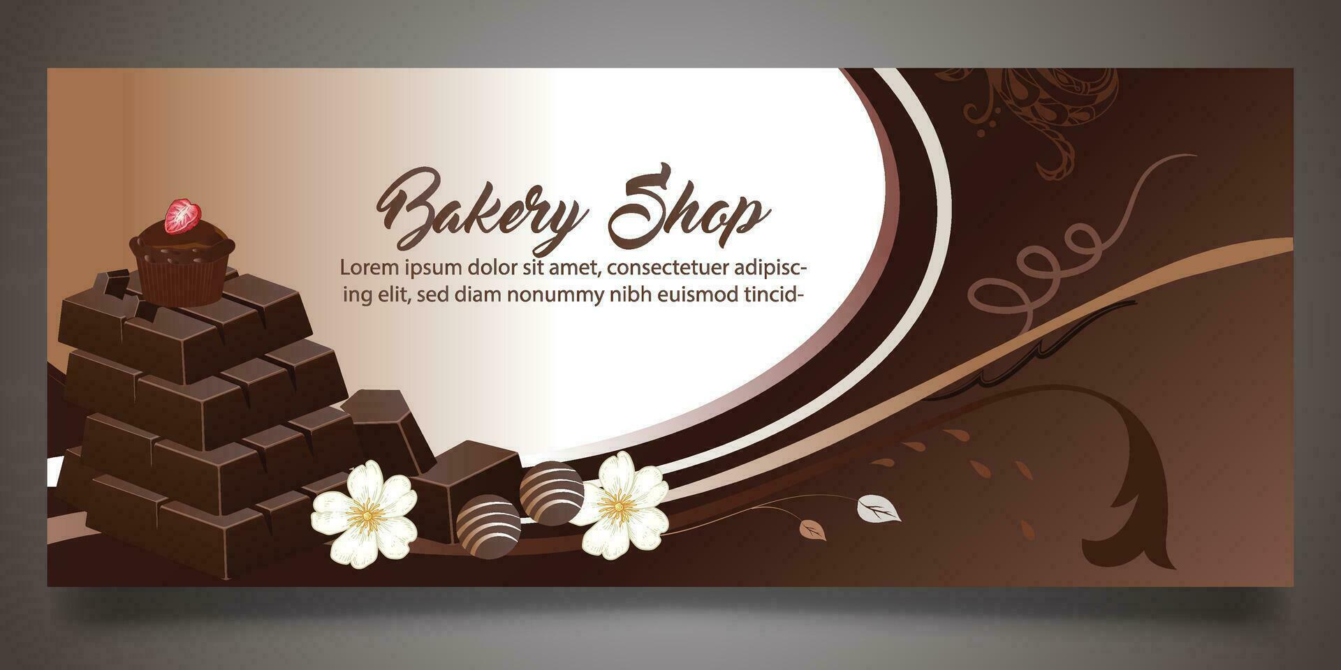 Bäckerei Geschäft Banner Design vektor