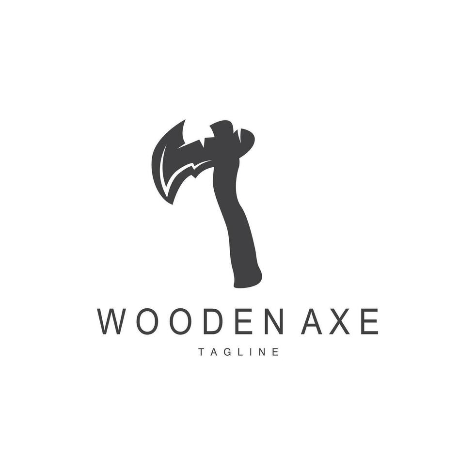 Axt Logo, Holz Schneiden Werkzeug, Holzfäller Vektor, einfach minimalistisch Design, Symbol Vorlage vektor