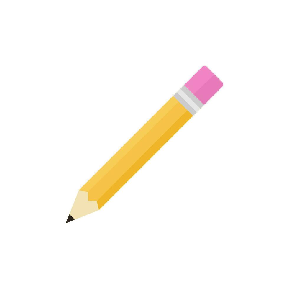 Bleistift bunt eben Element zum Alphabetisierung Tag International Bildung vektor