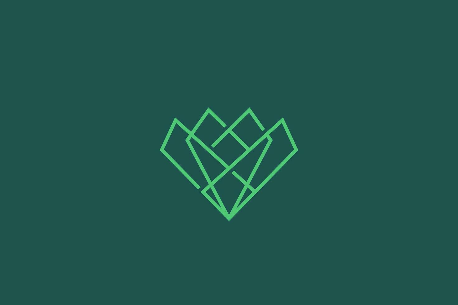 smaragd- diamant form mode skönhet symbol premie logotyp feminin vektor