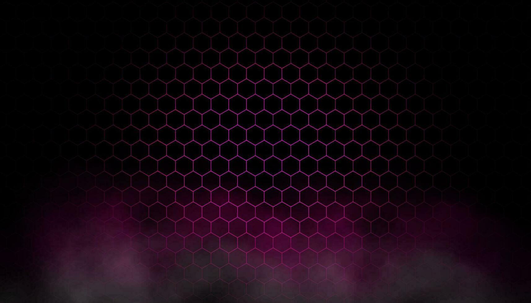 Hexagon abstrakt Rosa Neon- Hintergrund vektor