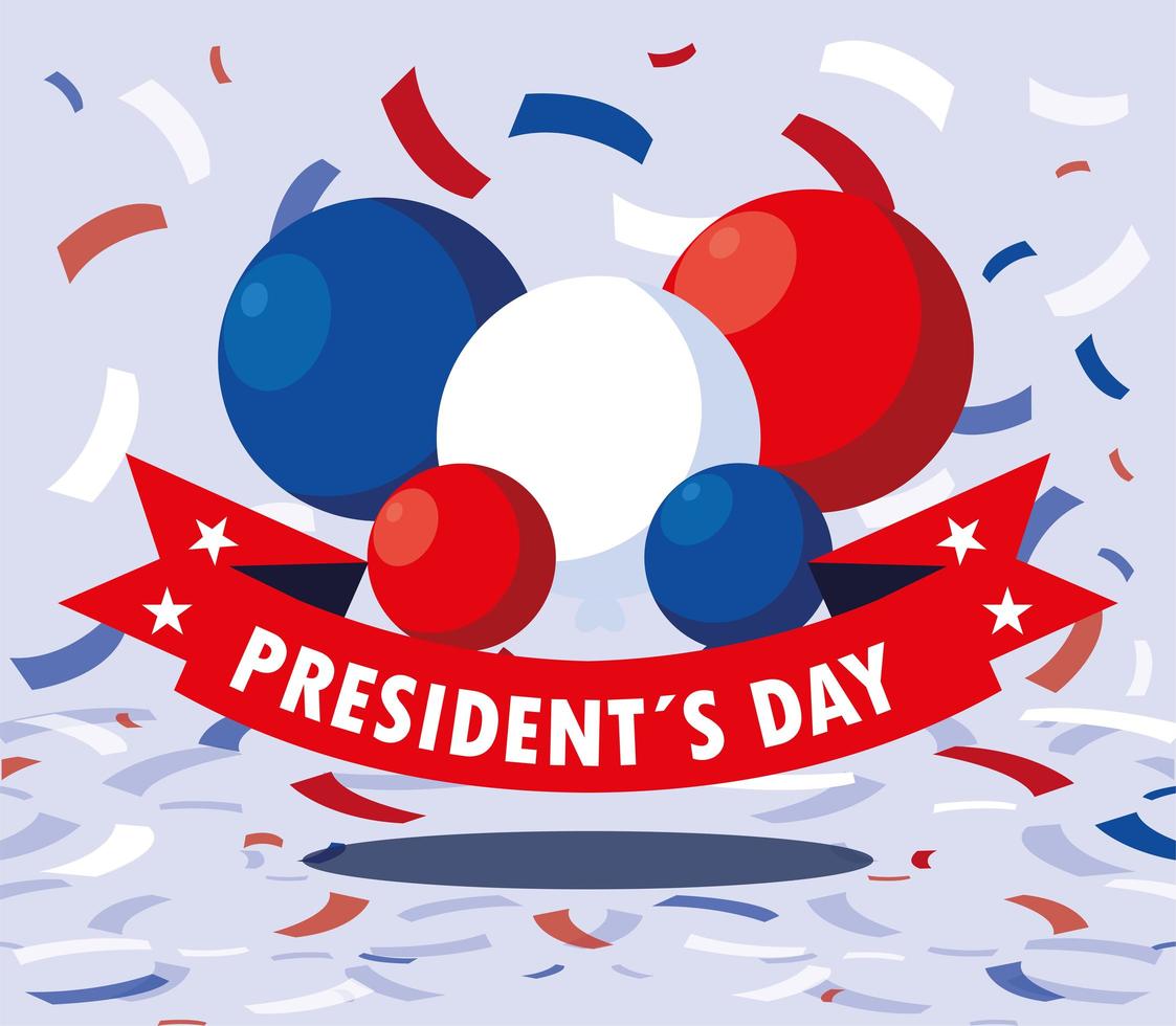 president dag gratulationskort, firande USA vektor