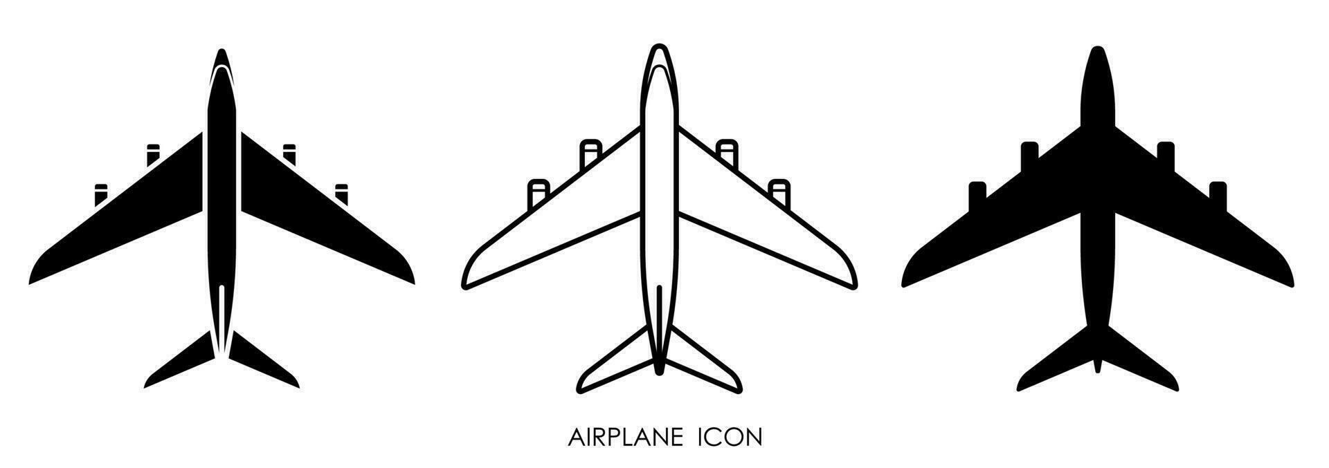 civil flygplan ikon. flygplan symbol för hemsida. vektor i platt stil