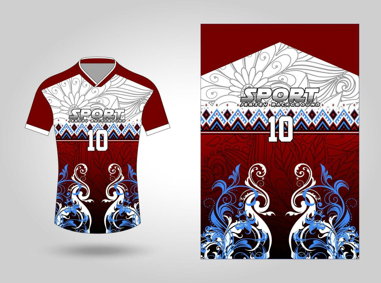 Sublimation Jersey Design Muster Hintergrund vektor