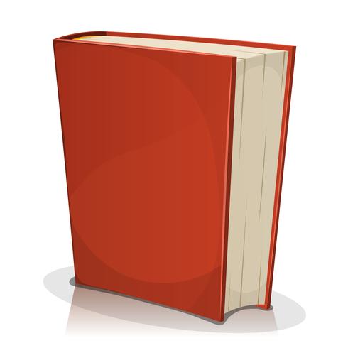 Röd bokomslag isolerad på vitt vektor