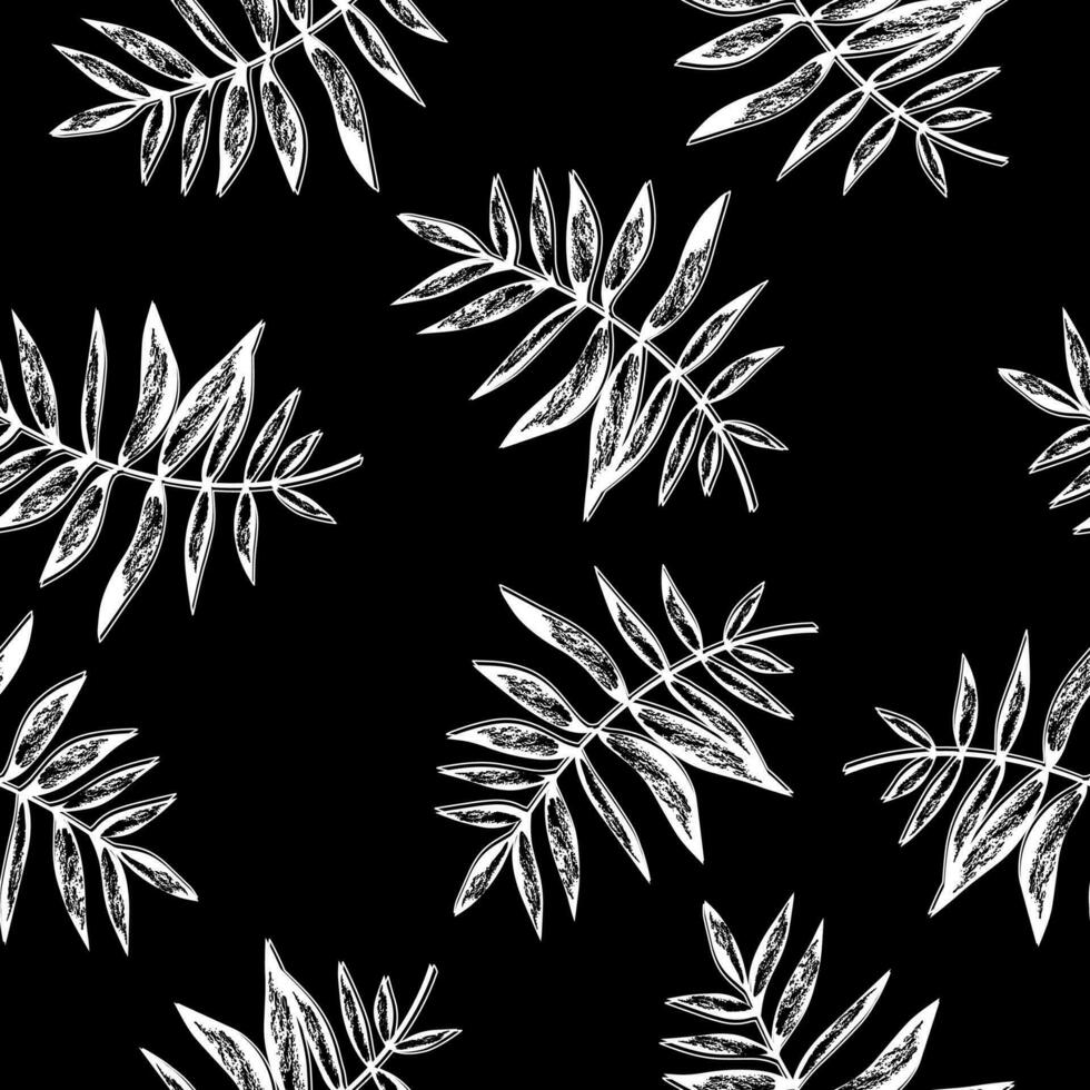 sommar konst illustration grunge bakgrund av tropisk löv. abstrakt handflatan blad vektor