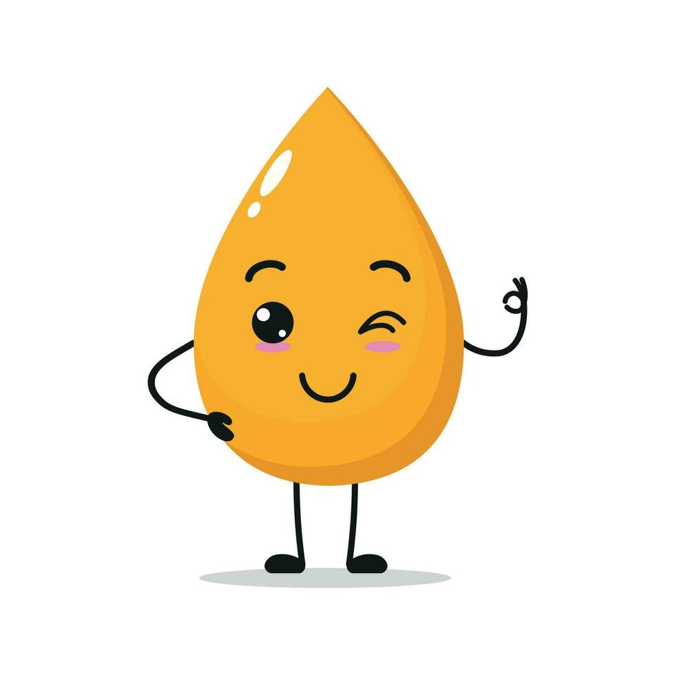 süß Gold fallen Charakter. komisch lächelnd und Urin Karikatur Emoticon im eben Stil. Gelb Emoji Vektor Illustration