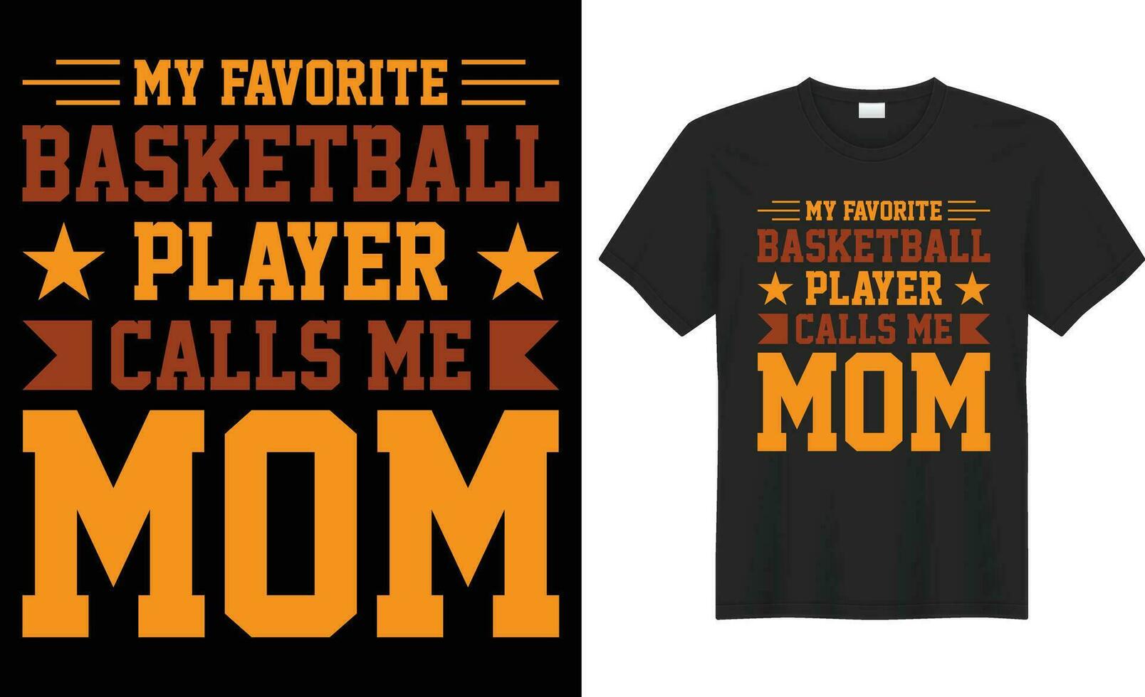 meine Liebling Basketball Spieler Anrufe mich Mama Typografie Vektor T-Shirt Design. perfekt zum drucken Artikel und Tasche, Poster, Vorlage. handgeschrieben Vektor Illustration. isoliert auf schwarz Hintergrund.