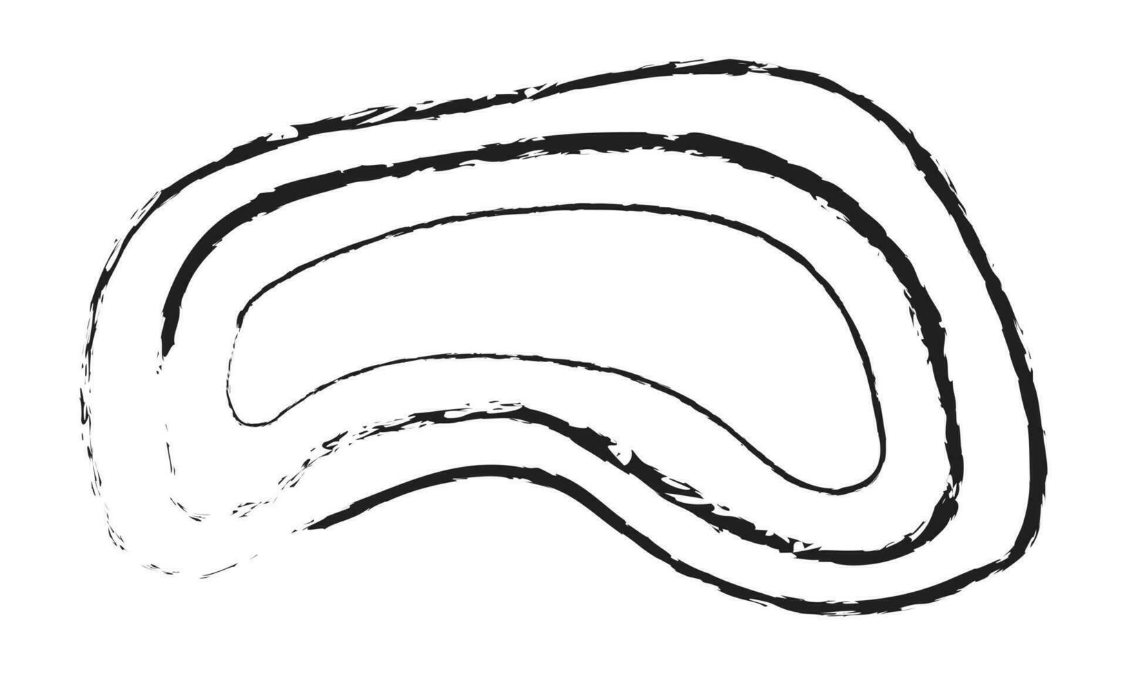 runda texturerad bakgrund målad förbi hand med en borsta grungy logotyp tillverkad av bläck oval ram bakgrund vektor