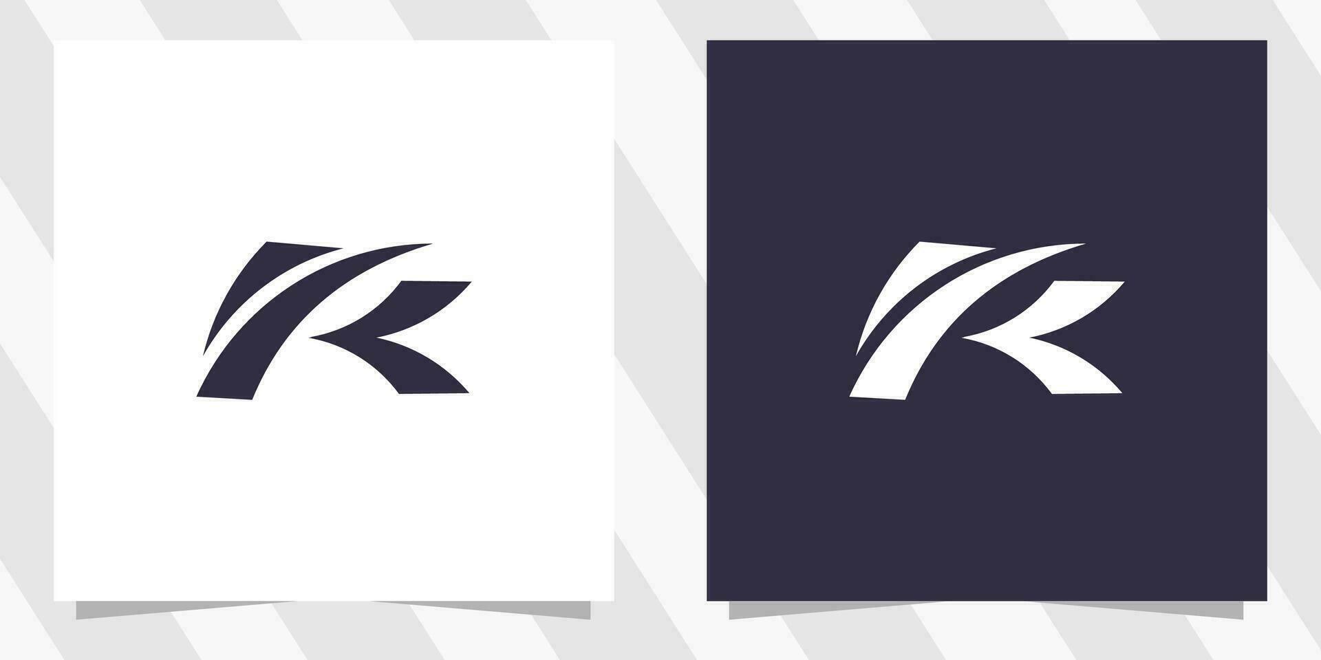 brev k logotyp design vektor
