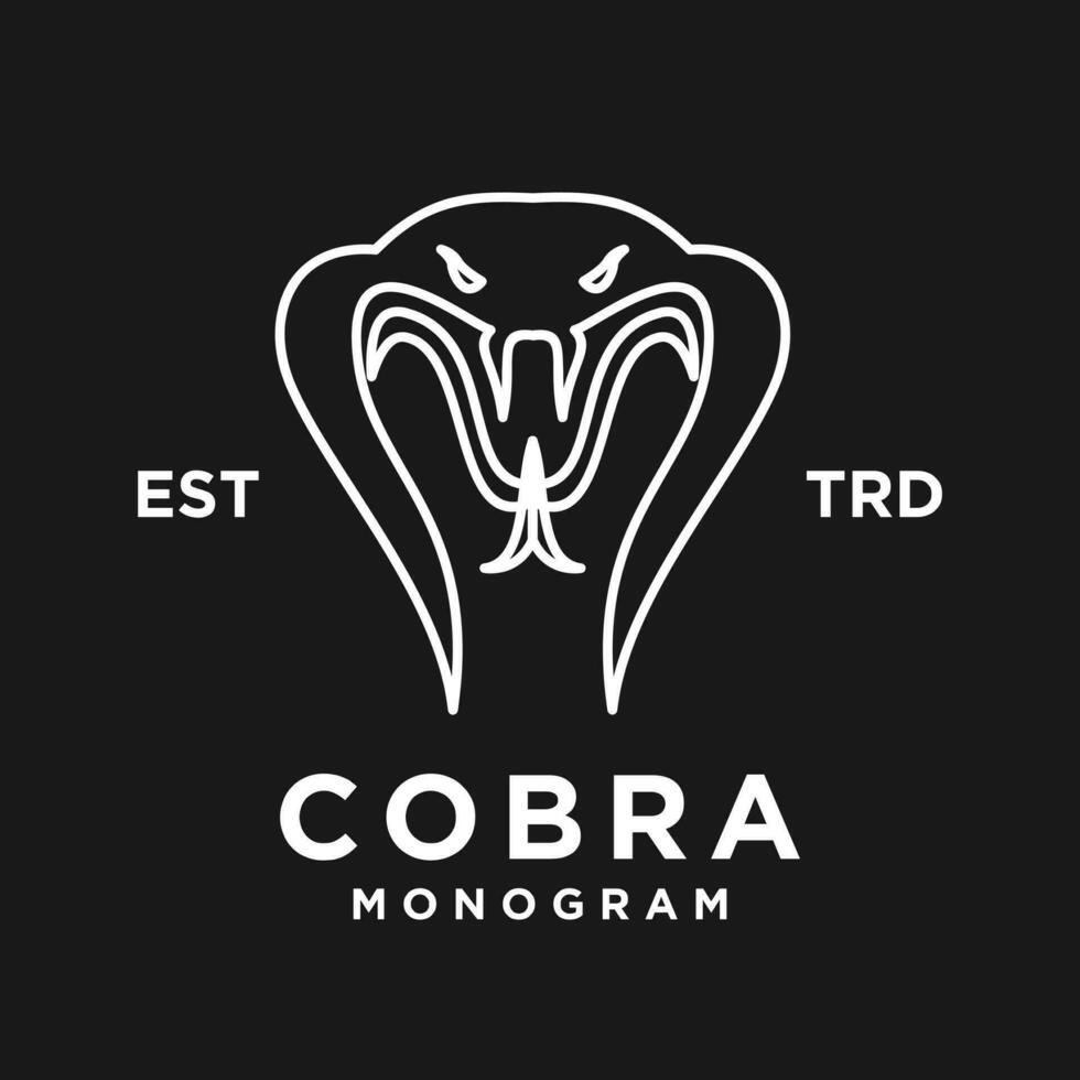 kobra orm logotyp ikon design vektor