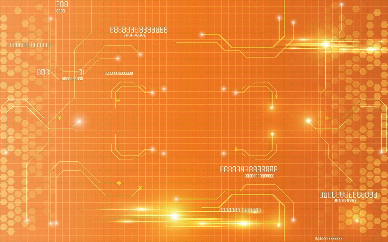 orange digital teknologi kommunikation nätverk design vektor