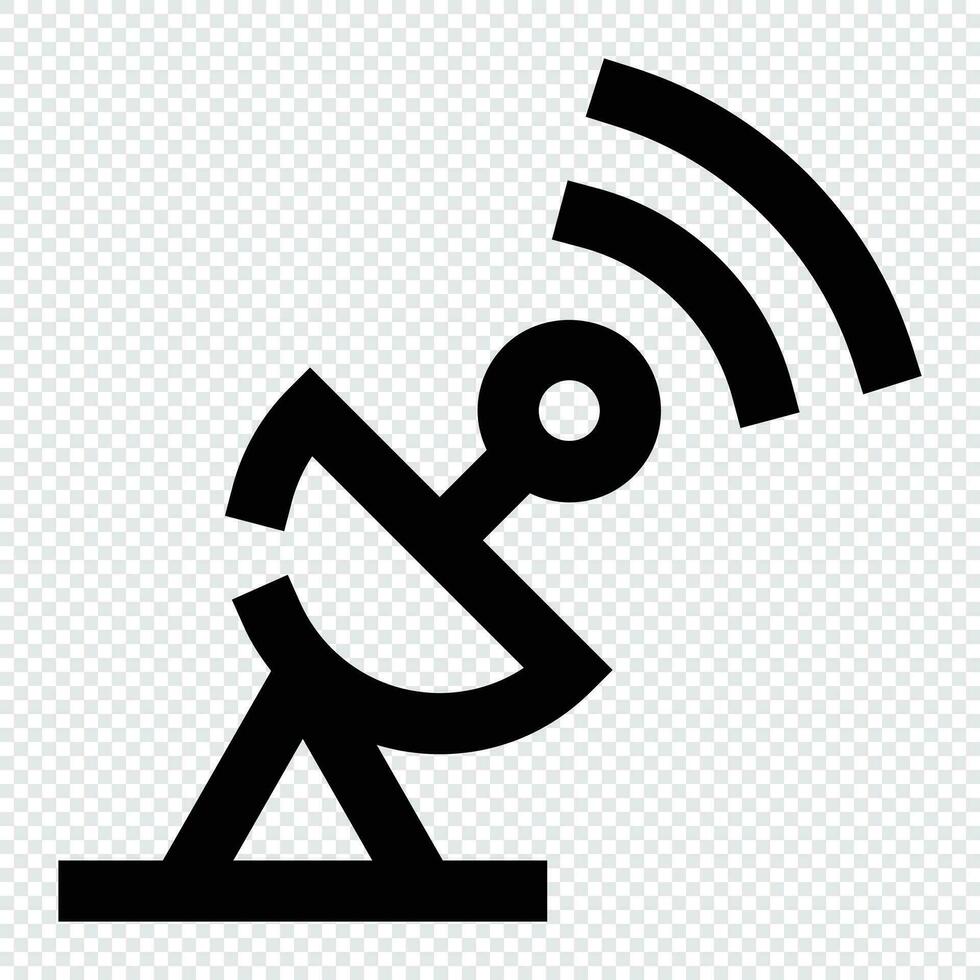 Radar Symbol. Internet Technologie Konzept. Symbol im Linie Stil vektor