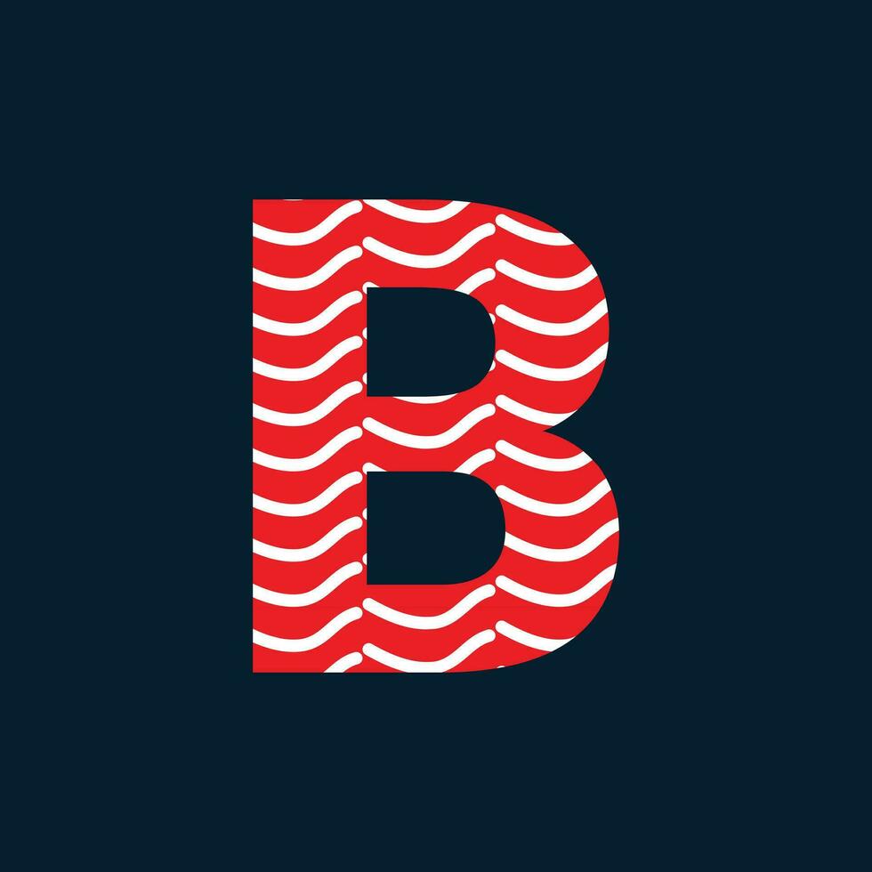b brev logotyp eller b text logotyp och b ord logotyp design. vektor