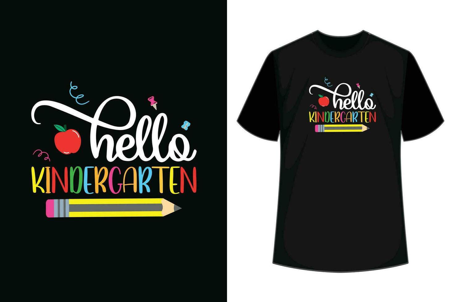 Hej dagis t-shirt lärare tillbaka till skola skjorta t-shirt vektor