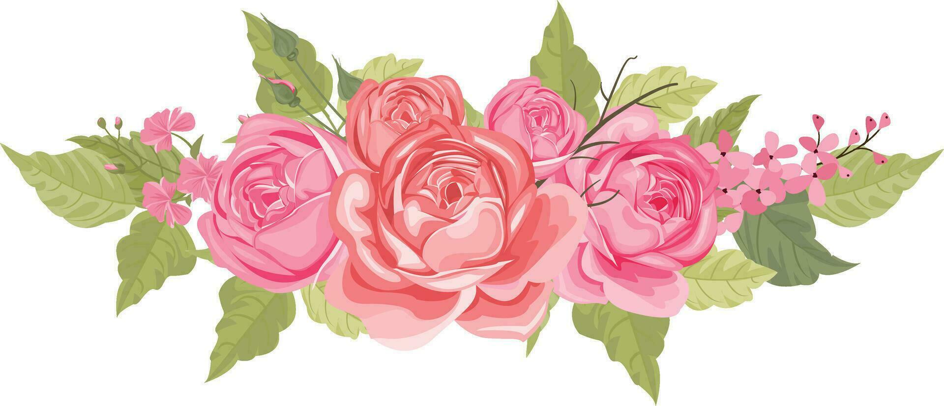 Blume Blumensträuße sind geeignet zum dekorieren Hochzeit Einladungen oder Gruß Karten vektor